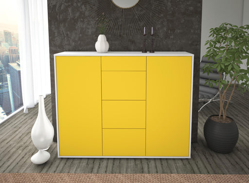 Highboard Prospera, Gelb Front (136x108x35cm) - Dekati GmbH