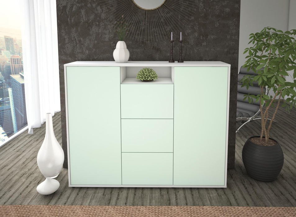 Highboard Quartilla, Mint Front (136x108x35cm) - Dekati GmbH