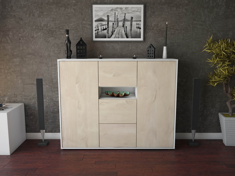 Highboard Quinta, Zeder Front (136x108x35cm) - Dekati GmbH