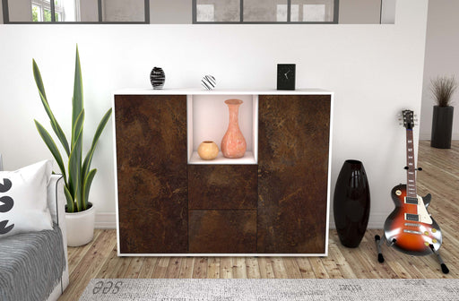 Highboard Rabea, Rost Front (136x108x35cm) - Dekati GmbH