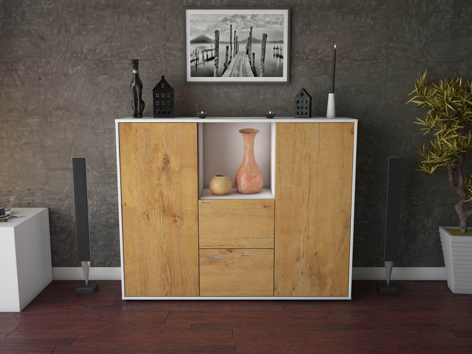 Highboard Rabea, Eiche Front (136x108x35cm) - Dekati GmbH