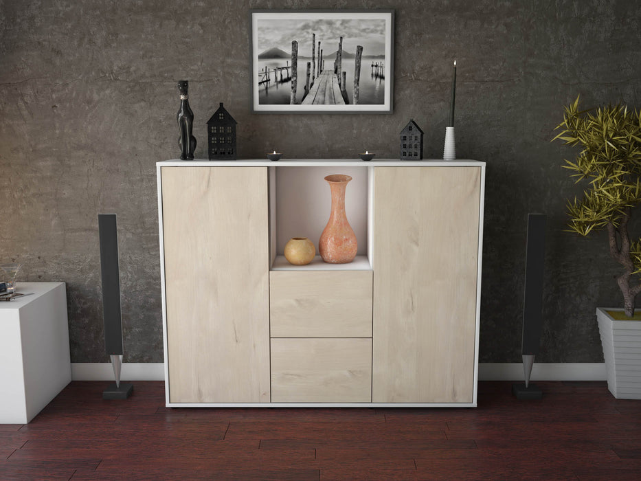 Highboard Rabea, Zeder Front (136x108x35cm) - Dekati GmbH