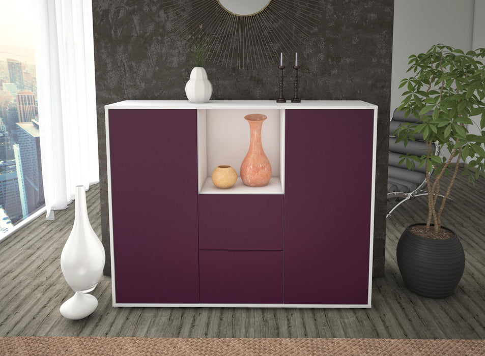 Highboard Rabea, Lila Front (136x108x35cm) - Dekati GmbH