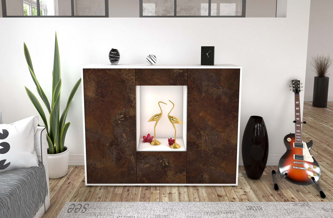 Highboard Raffaela, Rost Front (136x108x35cm) - Dekati GmbH