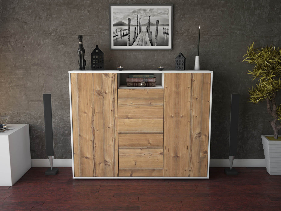 Highboard Ravena, Pinie Front (136x108x35cm) - Dekati GmbH