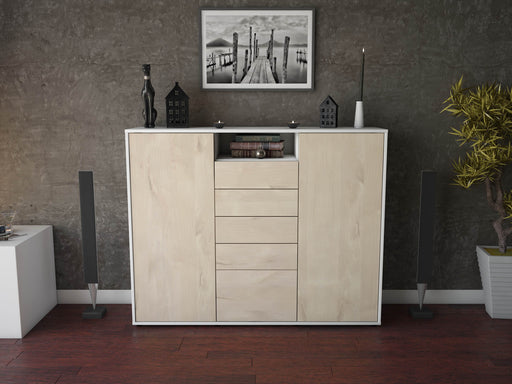 Highboard Ravena, Zeder Front (136x108x35cm) - Dekati GmbH