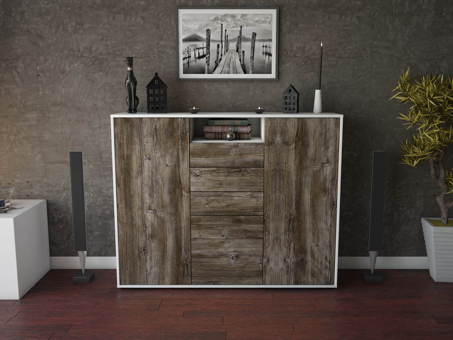 Highboard Ravena, Treibholz Front (136x108x35cm) - Dekati GmbH