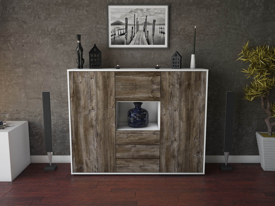 Highboard Ravenna, Treibholz Front (136x108x35cm) - Dekati GmbH