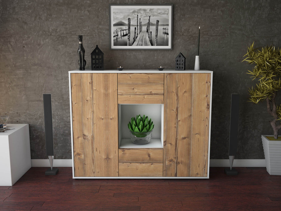 Highboard Rella, Pinie Front (136x108x35cm) - Dekati GmbH