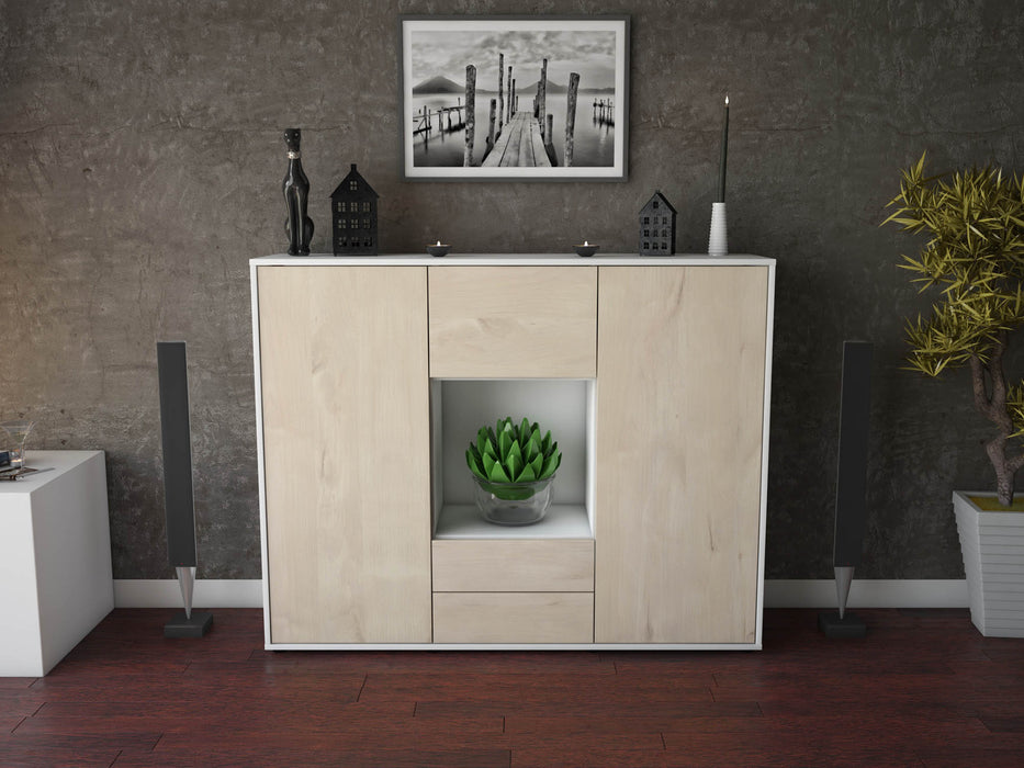 Highboard Rella, Zeder Front (136x108x35cm) - Dekati GmbH