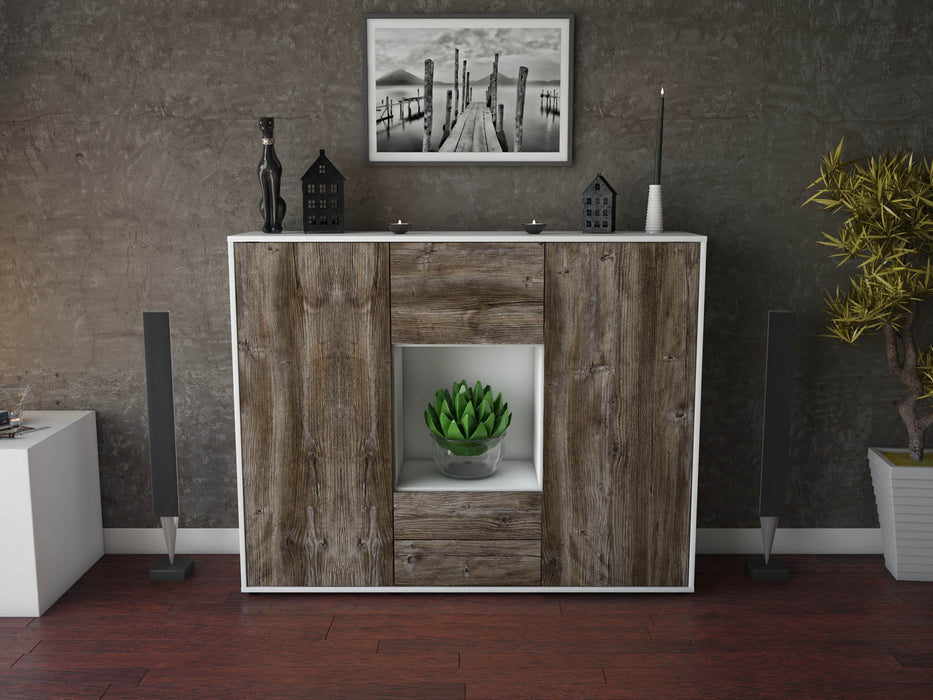 Highboard Rella, Treibholz Front (136x108x35cm) - Dekati GmbH