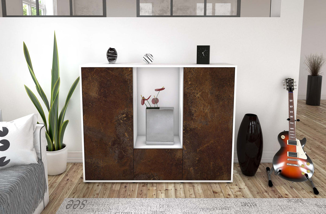 Highboard Renata, Rost Front (136x108x35cm) - Dekati GmbH