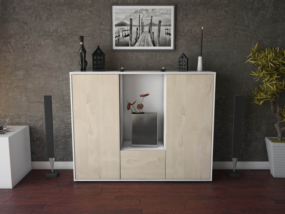 Highboard Renata, Zeder Front (136x108x35cm) - Dekati GmbH