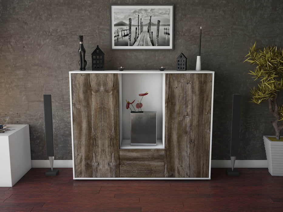 Highboard Renata, Treibholz Front (136x108x35cm) - Dekati GmbH