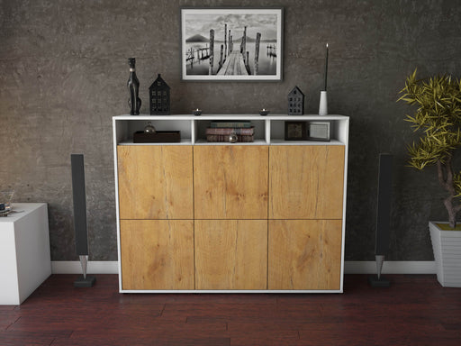 Highboard Sara, Eiche Front (136x108x35cm) - Dekati GmbH