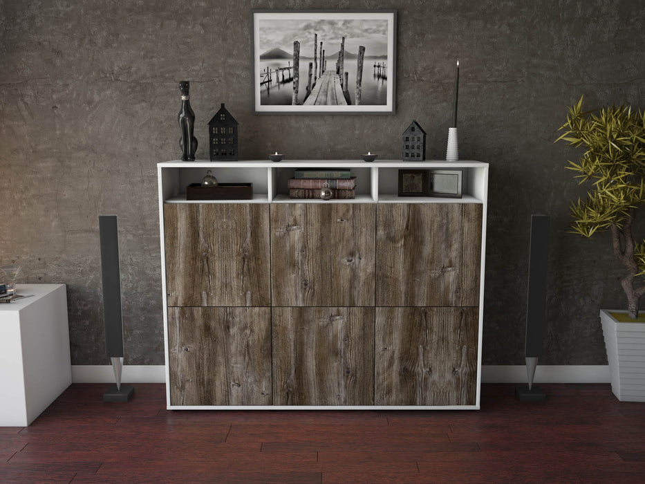 Highboard Sara, Treibholz Front (136x108x35cm) - Dekati GmbH