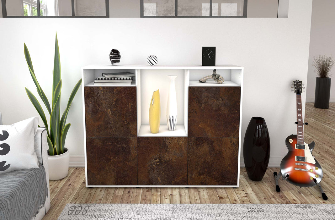 Highboard Sarina, Rost Front (136x108x35cm) - Dekati GmbH