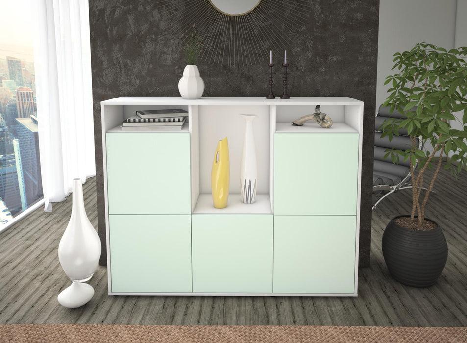 Highboard Sarina, Mint Front (136x108x35cm) - Dekati GmbH