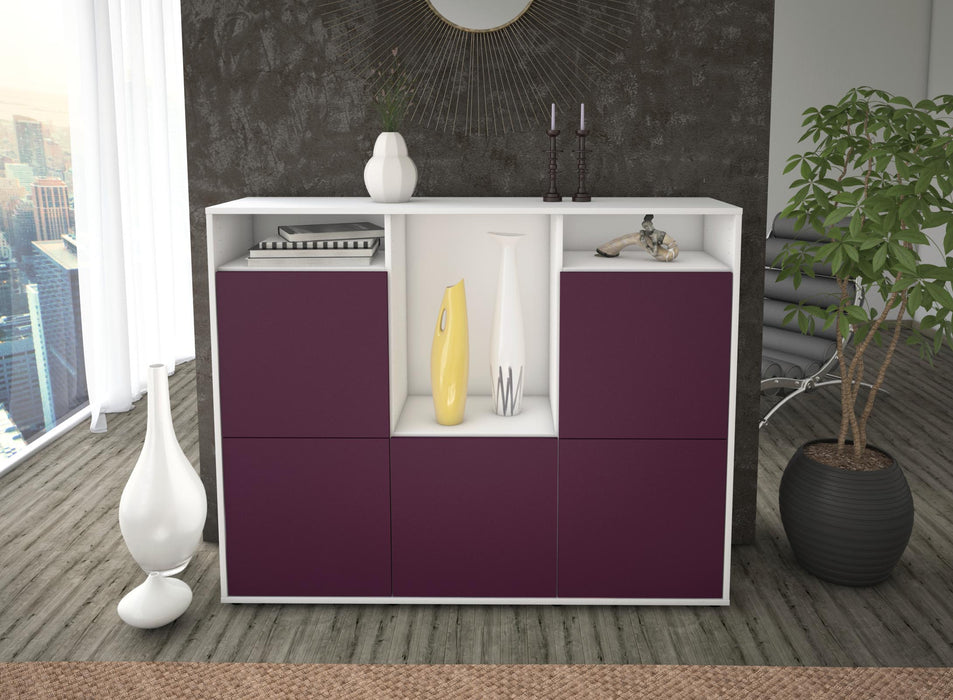 Highboard Sarina, Lila Front (136x108x35cm) - Dekati GmbH