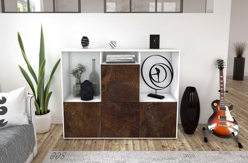 Highboard Saskia, Rost Front (136x108x35cm) - Dekati GmbH