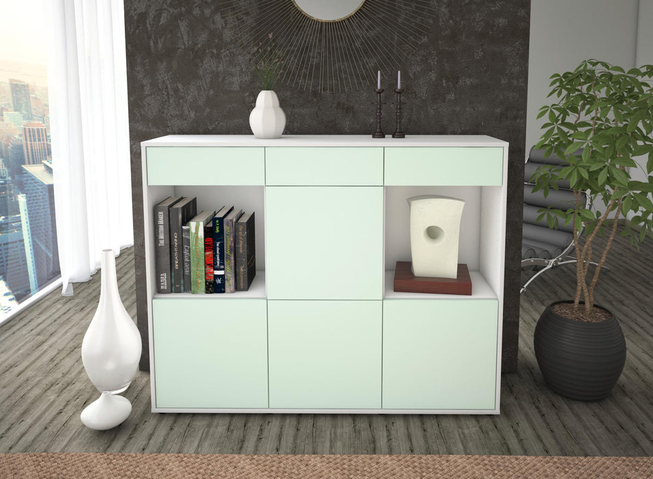 Highboard Selena, Mint Front (136x108x35cm) - Dekati GmbH