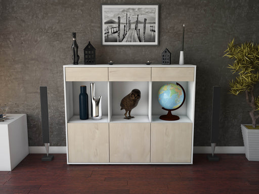 Highboard Selina, Zeder Front (136x108x35cm) - Dekati GmbH