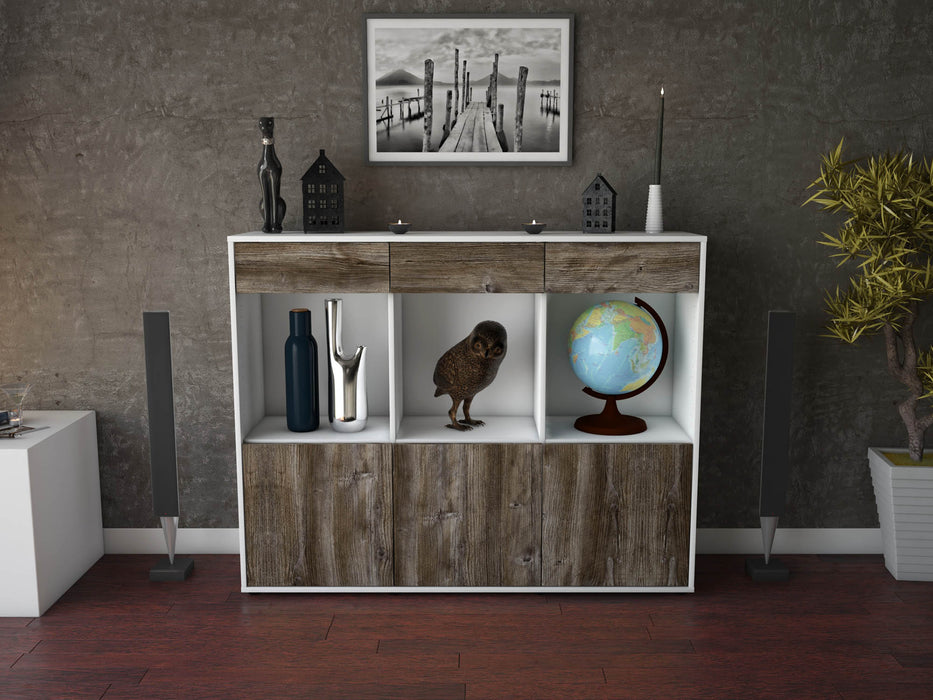 Highboard Selina, Treibholz Front (136x108x35cm) - Dekati GmbH