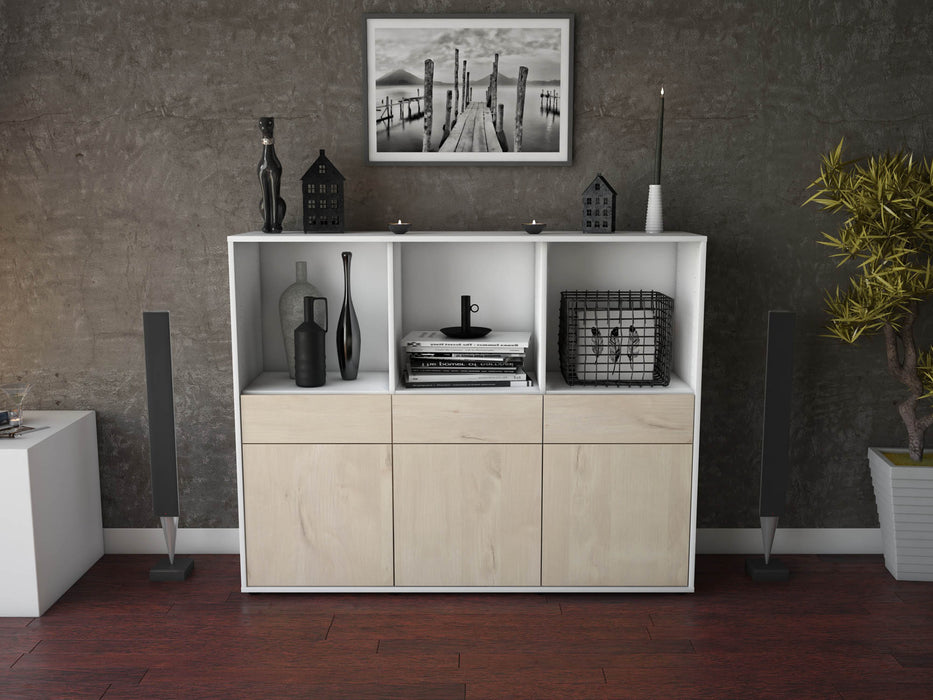 Highboard Selma, Zeder Front (136x108x35cm) - Dekati GmbH