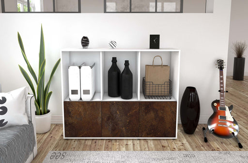 Highboard Seraphine, Rost Front (136x108x35cm) - Dekati GmbH