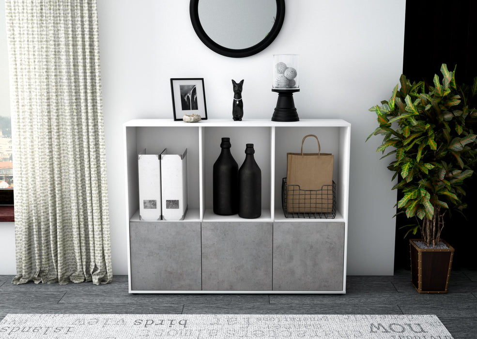 Highboard Seraphine, Beton Front (136x108x35cm) - Dekati GmbH