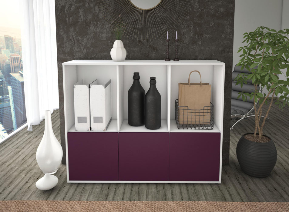 Highboard Seraphine, Lila Front (136x108x35cm) - Dekati GmbH