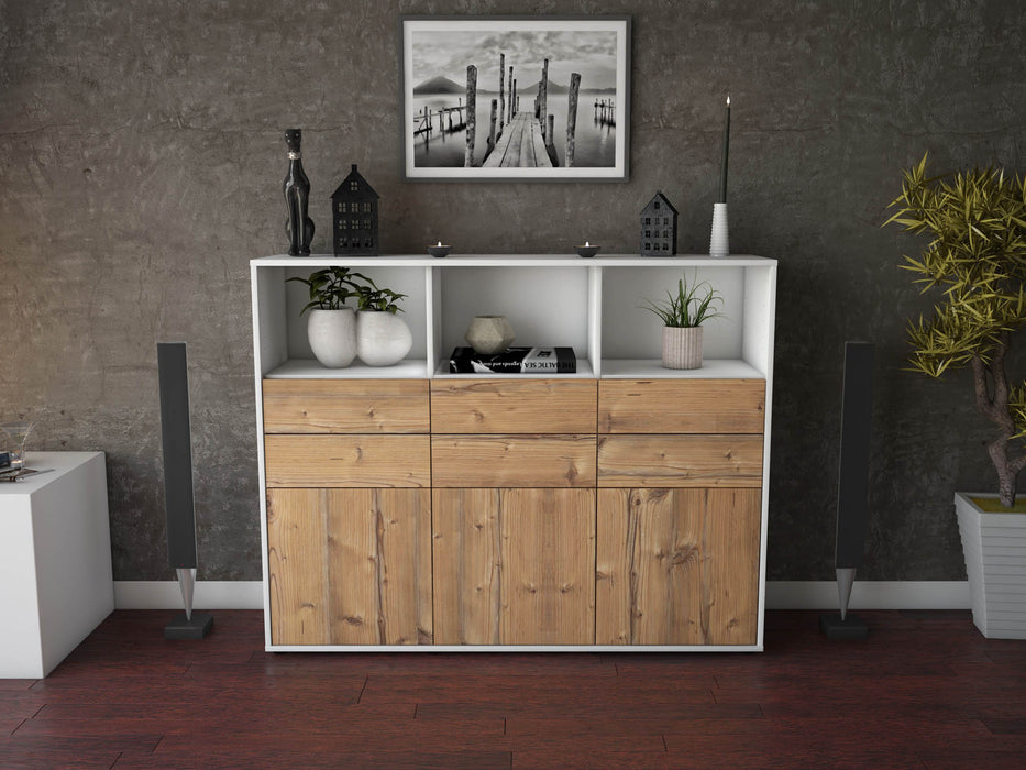 Highboard Serenella, Pinie Front (136x108x35cm) - Dekati GmbH