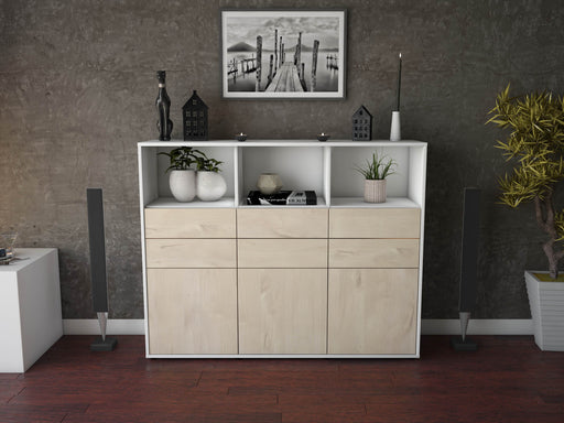 Highboard Serenella, Zeder Front (136x108x35cm) - Dekati GmbH