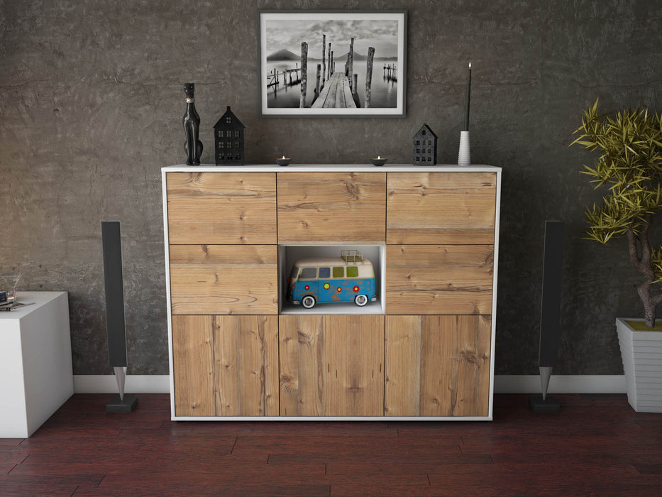 Highboard Silvia, Pinie Front (136x108x35cm) - Dekati GmbH