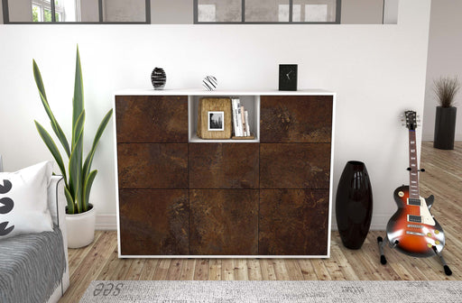 Highboard Simona, Rost Front (136x108x35cm) - Dekati GmbH