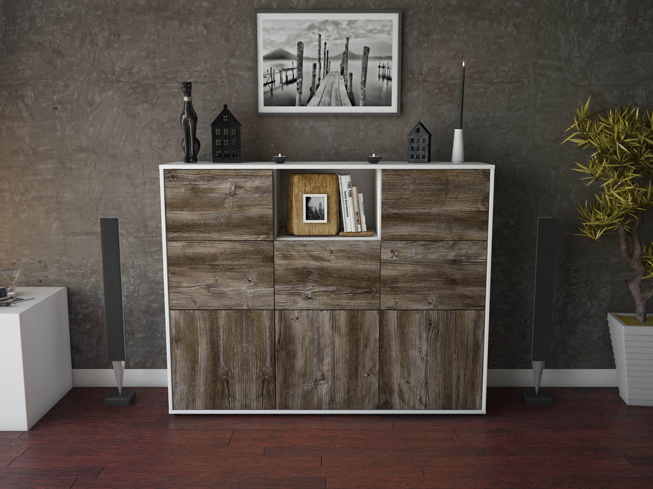 Highboard Simona, Treibholz Front (136x108x35cm) - Dekati GmbH