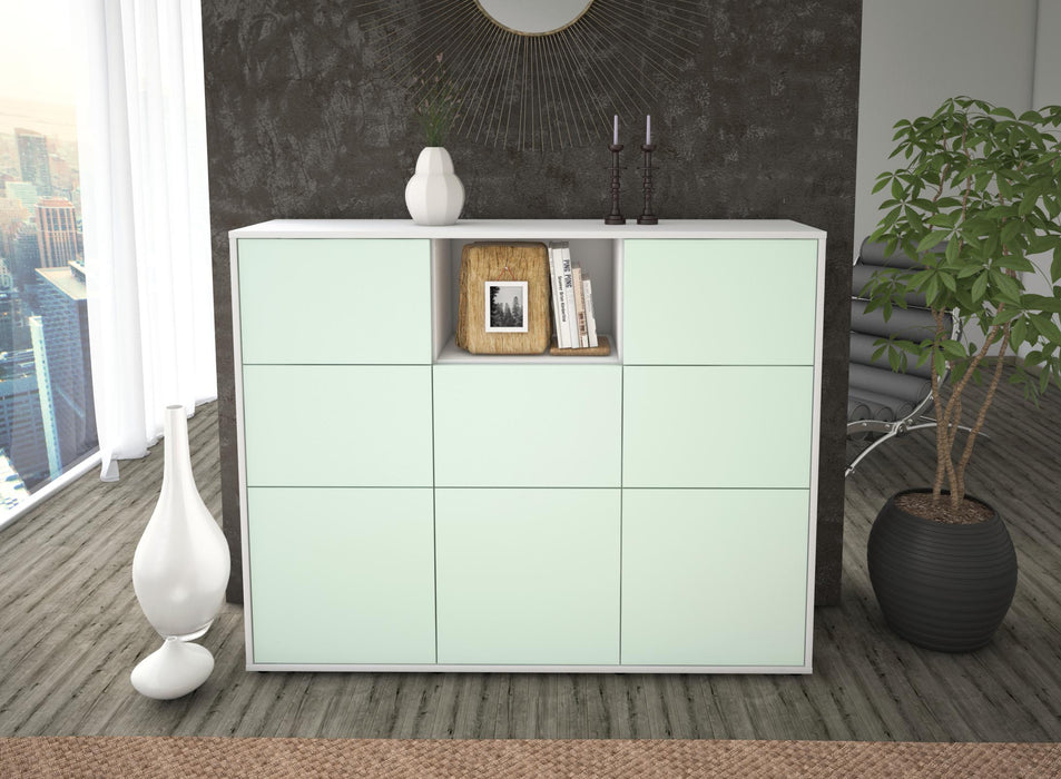 Highboard Simona, Mint Front (136x108x35cm) - Dekati GmbH