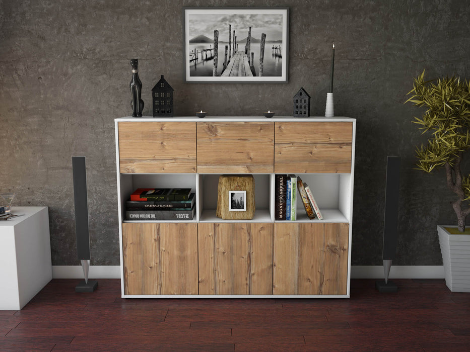 Highboard Sira, Pinie Front (136x108x35cm) - Dekati GmbH