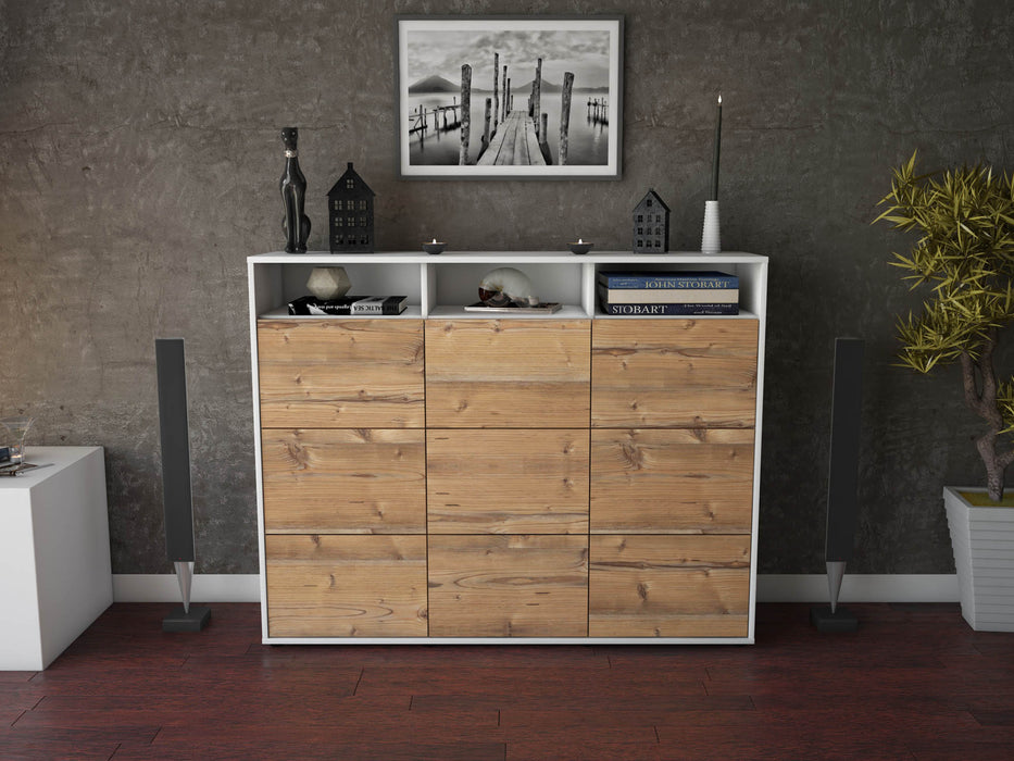 Highboard Sofia, Pinie Front (136x108x35cm) - Dekati GmbH