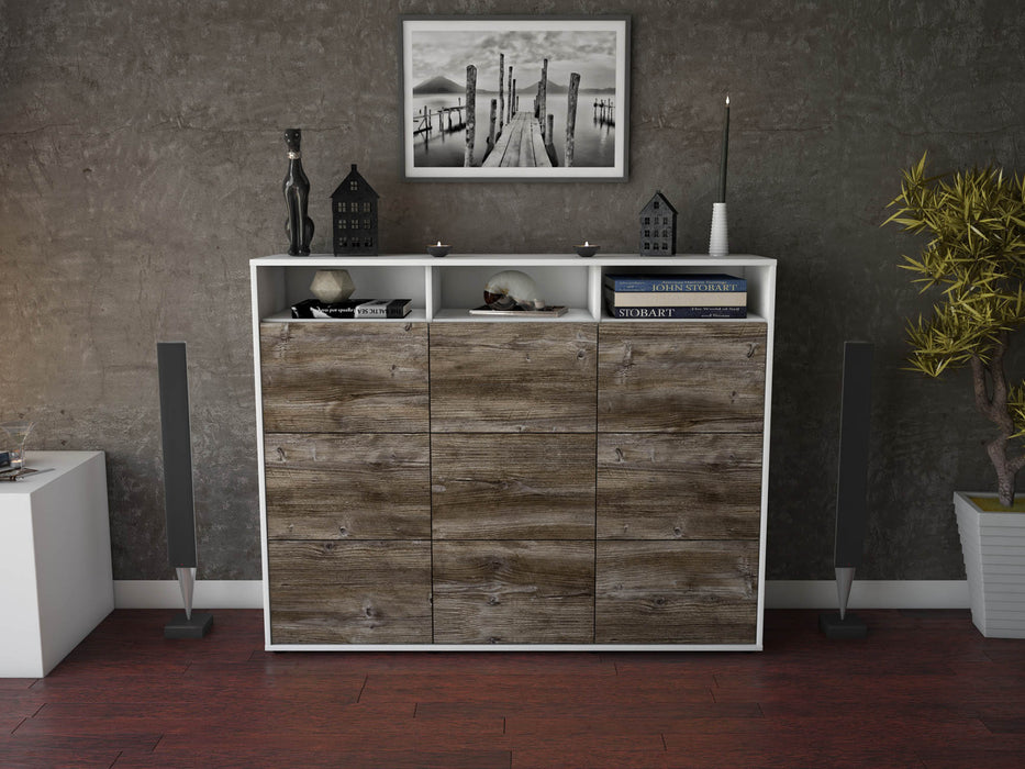 Highboard Sofia, Treibholz Front (136x108x35cm) - Dekati GmbH