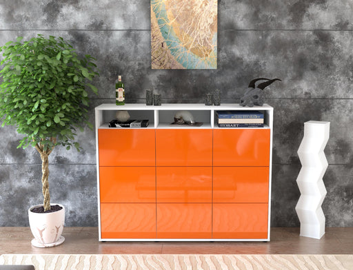 Highboard Sofia, Orange Front (136x108x35cm) - Dekati GmbH