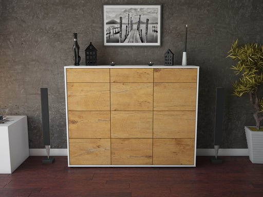 Highboard Stefanie, Eiche Front (136x108x35cm) - Dekati GmbH