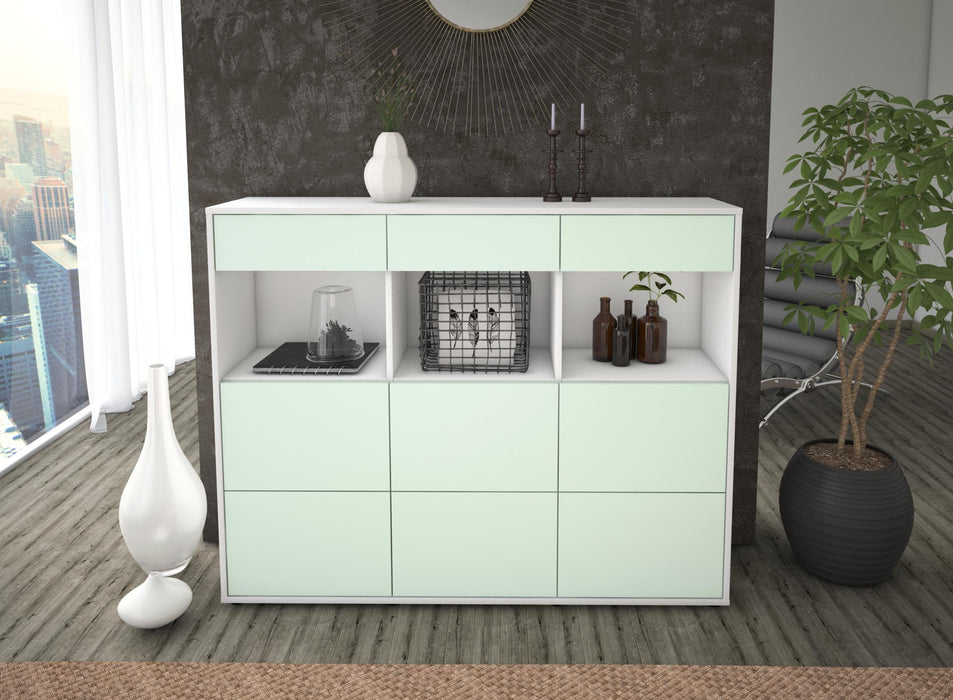 Highboard Stella, Mint Front (136x108x35cm) - Dekati GmbH