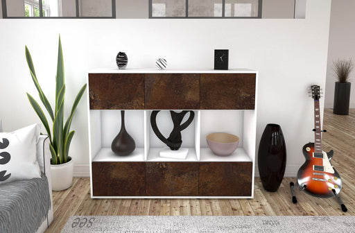 Highboard Suna, Rost Front (136x108x35cm) - Dekati GmbH