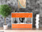 Highboard Suna, Orange Front (136x108x35cm) - Dekati GmbH