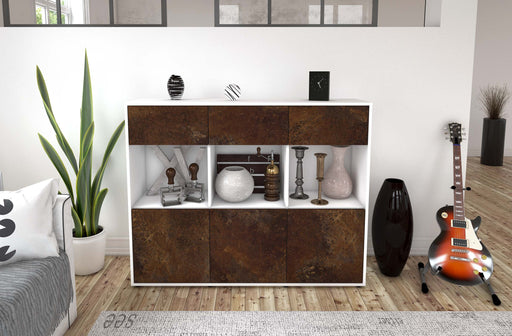 Highboard Tessa, Rost Front (136x108x35cm) - Dekati GmbH