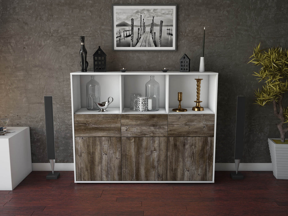 Highboard Theresia, Treibholz Front (136x108x35cm) - Dekati GmbH