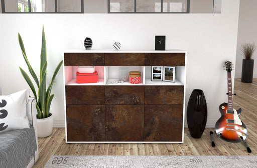 Highboard Tina, Rost Front (136x108x35cm) - Dekati GmbH