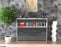 Highboard Tina, Grau Front (136x108x35cm) - Dekati GmbH