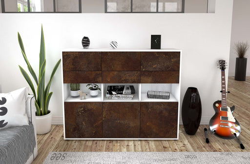 Highboard Tiziana, Rost Front (136x108x35cm) - Dekati GmbH